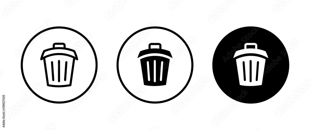 Trash Can Icon, garbage, clean Recycle bin icons button, vector, sign, symbol, logo, illustration, editable stroke, flat design style isolated on white linear pictogram Trash Can Icon, garbage, clean Recycle bin icons button, vector, sign, symbol, logo, illustration, editable stroke, flat design style isolated on white linear pictogram