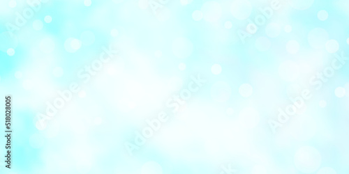 Light BLUE vector background with circles.