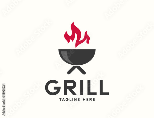 Grill logo design