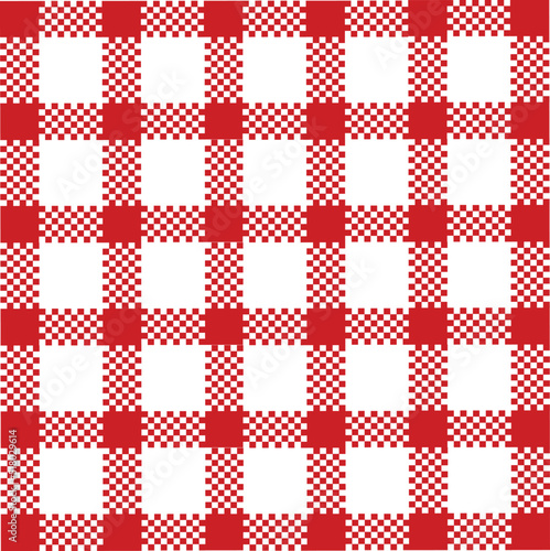 Mesh Pattern Vector Repeating red White Abstract Squares Background Beautiful Classical Fabric Tribal Patterns