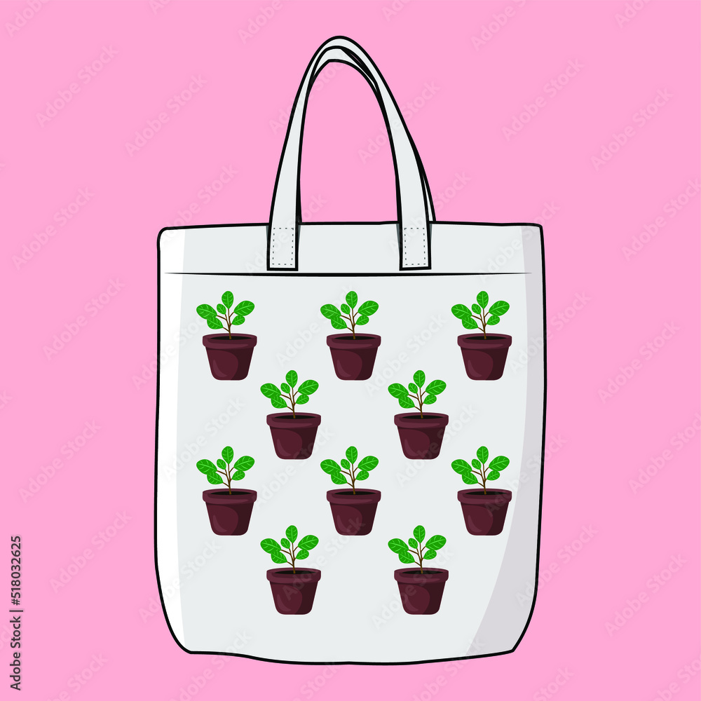 The Modern Look of White Fabric Canvas Totebag or Goodie Bag Isolated on White Colour Background The Modern Look of White Fabric Canvas Totebag or Goodie Bag Isolated on White Colour Background