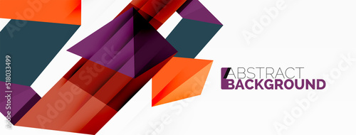 Abstract line and triangle background. Creative geometric abstract backdrop. Business template for wallpaper, banner, background or landing