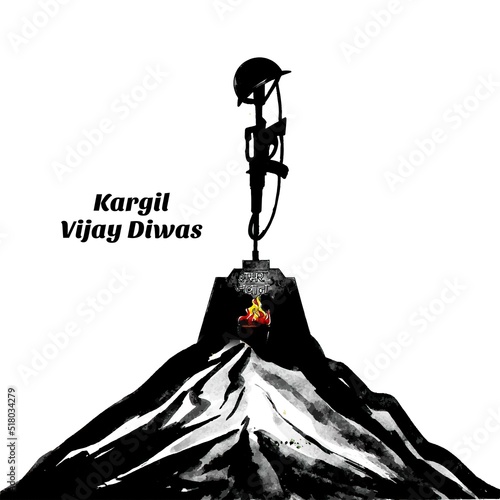 Happy kargil vijay diwas poster background photo
