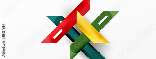 Background overlapping lines. Dynamic lines abstract wallpaper. Straight lines composition vector illustration for wallpaper banner background or landing page