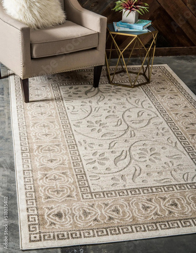 Modern gray rug carpet