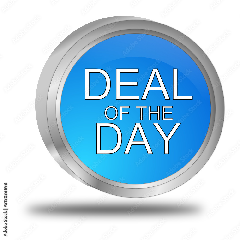Deal of the Day Button - 3D illustration Deal of the Day Button - 3D illustration