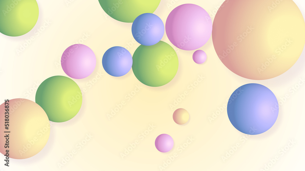 Abstract Ball Color Gradient Background