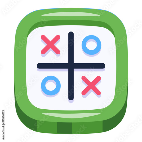 A tic tac toe flat icon download