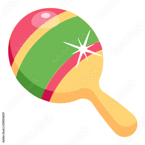 Download premium colored vector of maracas 