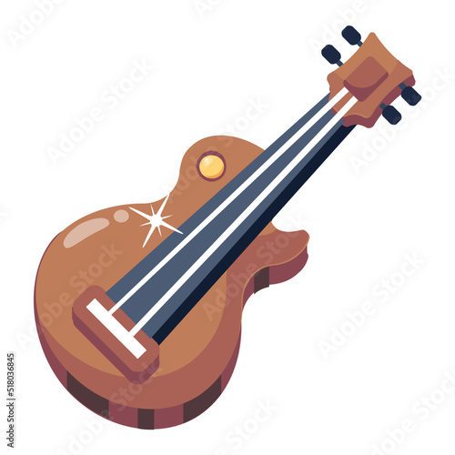 A musical instrument guitar symbolic of concert