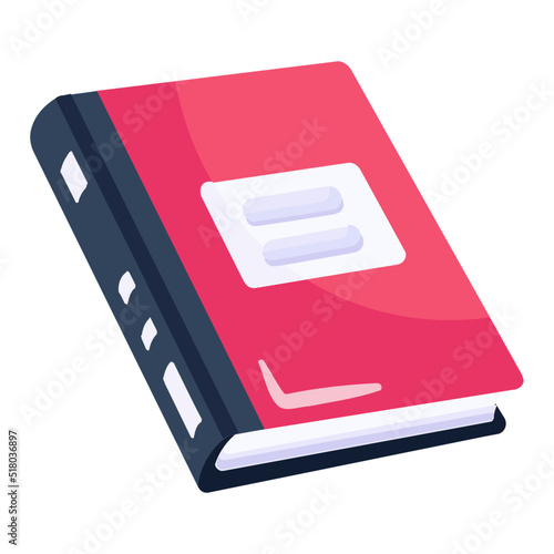 A book flat editable icon download 