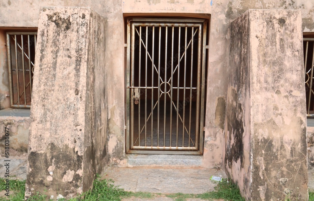 Fototapeta premium A jail built by the Dutch in the seventeenth century at Tharangambadi.