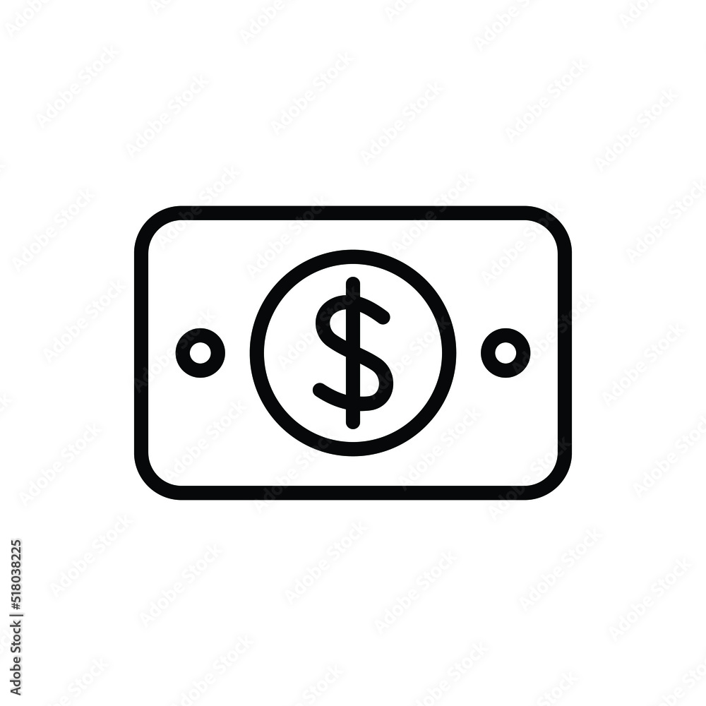 Money cash icon vector graphic illustration Money cash icon vector graphic illustration