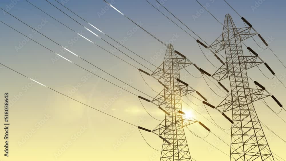 High Voltage Transmission Power Station