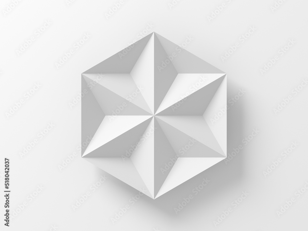Asanoha, 3d element of traditional Japanese relief pattern Asanoha, 3d element of traditional Japanese relief pattern