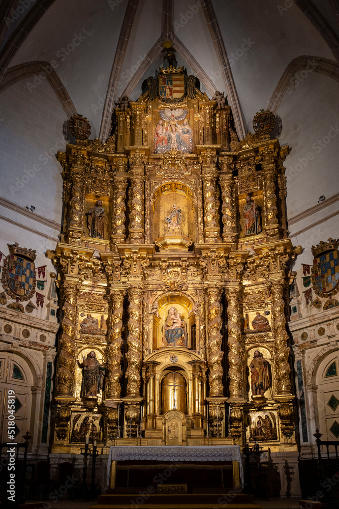 Colegiata de Nuestra Señora de la Asunción, gótico tardío,  Medinaceli, Soria,  comunidad autónoma de Castilla y León, Spain, Europe