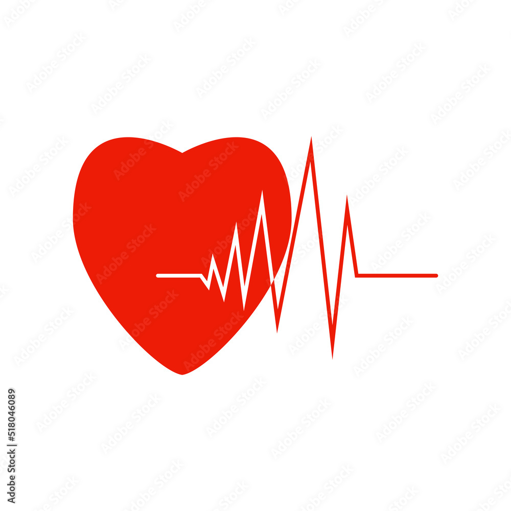 Pulse line ilustration vector template Pulse line ilustration vector template