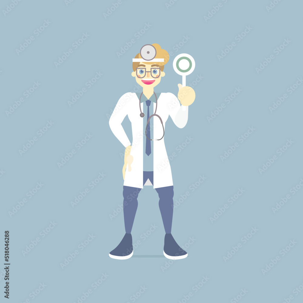 happy and smile male doctor health care provider medical holding right, correct sign symbol, healthy concept for hospital, background, flat vector illustration cartoon character design happy and smile male doctor health care provider medical holding right, correct sign symbol, healthy concept for hospital, background, flat vector illustration cartoon character design