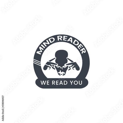 black and white badge