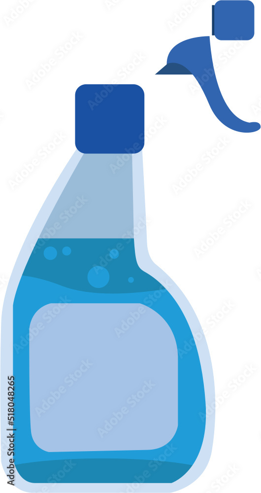 Ironing Liquid Starch Spray Vector Cartoon Illustration Ironing Liquid Starch Spray Vector Cartoon Illustration