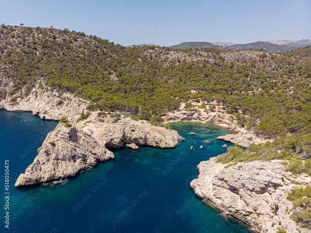Caló d´en Monjo, Calviá, Mallorca, Balearic Islands, Spain Caló d´en Monjo, Calviá, Mallorca, Balearic Islands, Spain