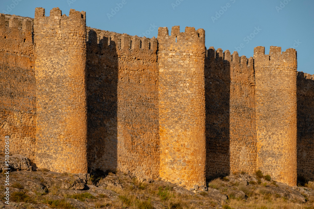 cerca vieja, siglos X-XII, castillo del siglo XV, Berlanga de Duero, Soria,  comunidad autónoma de Castilla y León, Spain, Europe