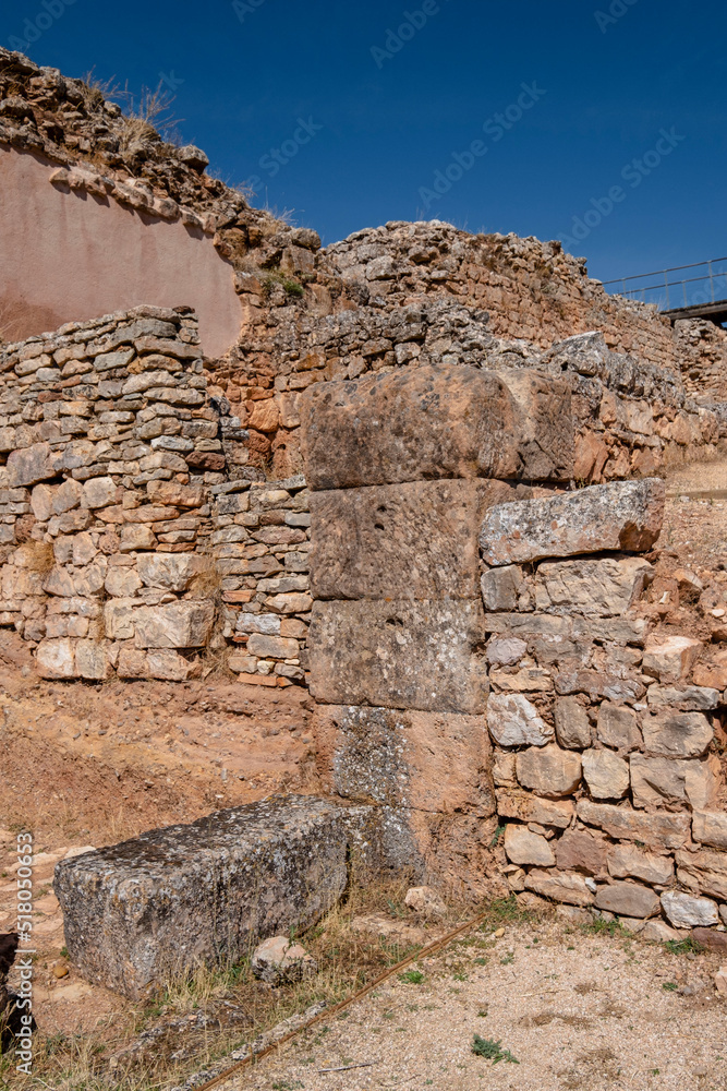 foro de Tiermes, Yacimiento arqueológico de Tiermes, Soria, comunidad autónoma de Castilla y León, Spain, Europe foro de Tiermes, Yacimiento arqueológico de Tiermes, Soria, comunidad autónoma de Castilla y León, Spain, Europe
