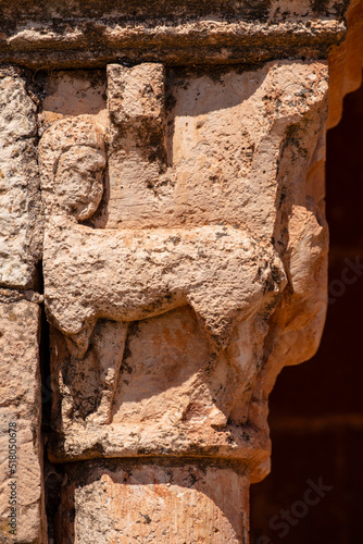 centauro, ermita románica de Santa Maria de Tiermes, siglo XII,  Yacimiento arqueológico de Tiermes, Soria,  comunidad autónoma de Castilla y León, Spain, Europe photo