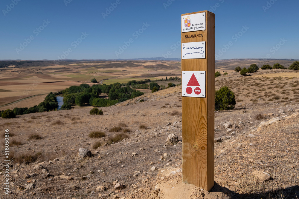 camino del Cid, Senda del Duero, Gormaz, Soria, Comunidad Autónoma de Castilla, Spain, Europe camino del Cid, Senda del Duero, Gormaz, Soria, Comunidad Autónoma de Castilla, Spain, Europe