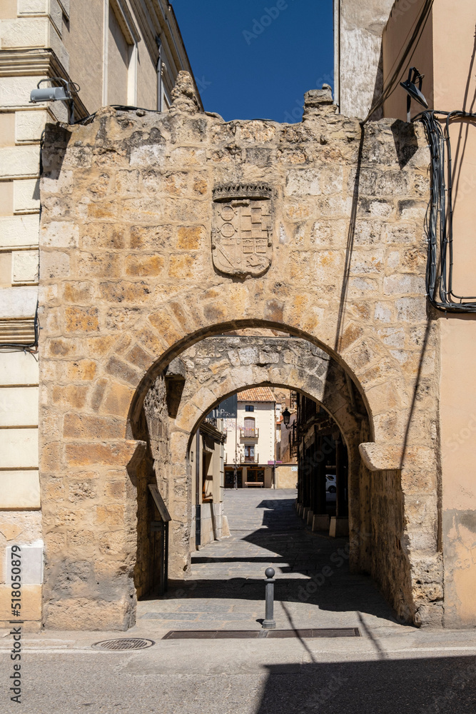 Puerta de Castilla, recinto amurallado, San Esteban de Gormaz, Soria, Comunidad Autónoma de Castilla, Spain, Europe