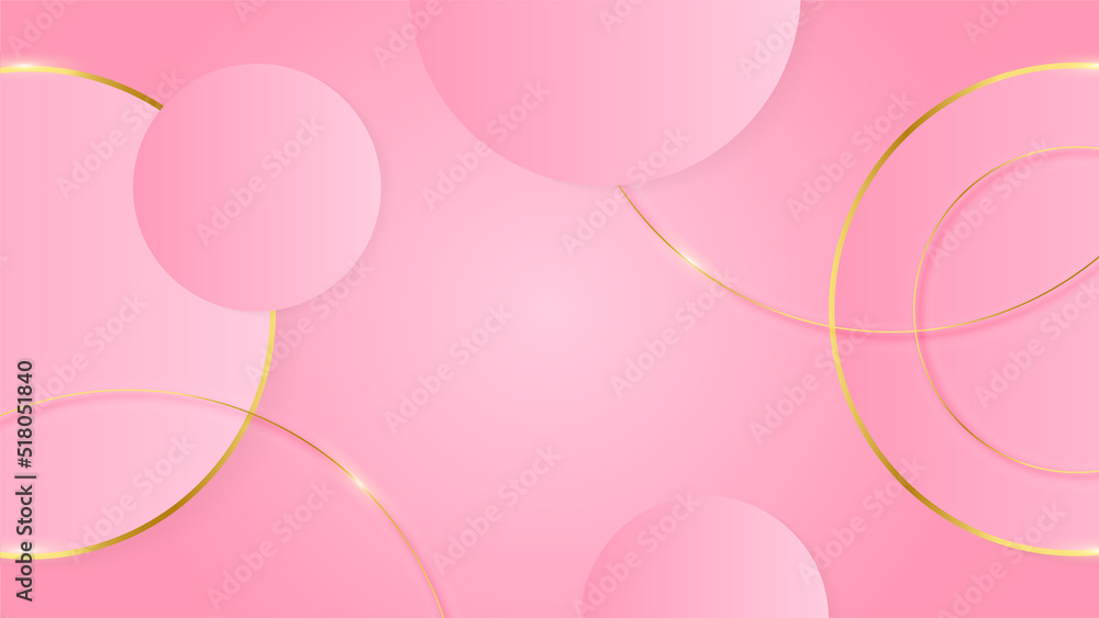 Luxury pink gold abstract background. Vector illustration for presentation design. Can be used for business, corporate, institution, party, festive, seminar, flyer, texture, wallpaper, and pattern.