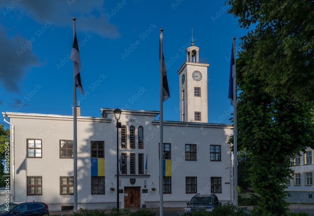 Obraz premium Viljandi city view