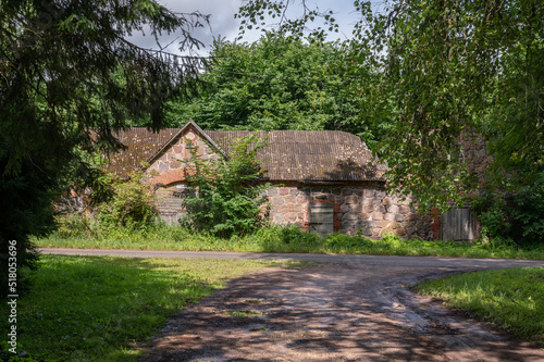 traditional barn in estonia, europe