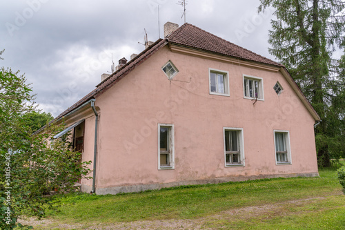 traditional manor in estonia, europe