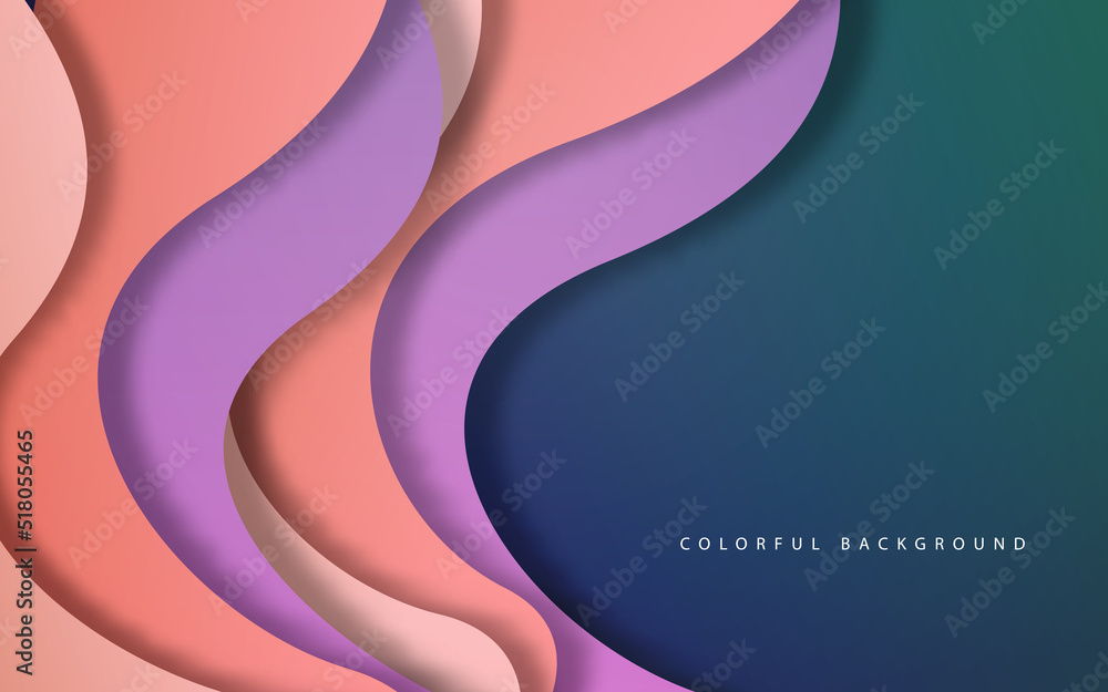 Abstract overlap layer wave shape background Abstract overlap layer wave shape background