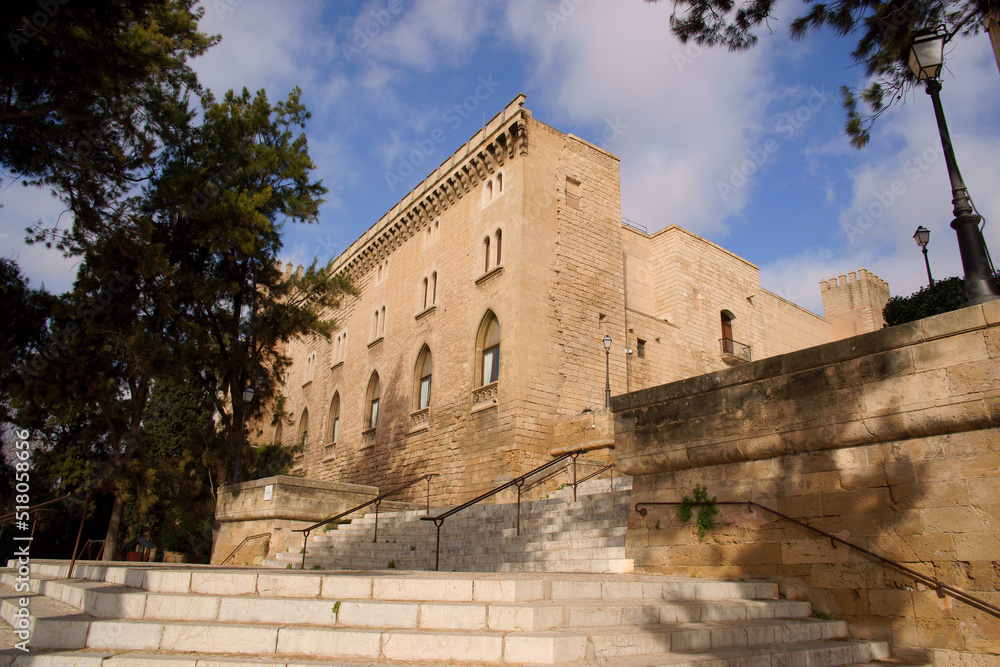 Palacio Real de la Almudaina , siglos XIII-XXI. Palma.Mallorca.Islas Baleares. España. Palacio Real de la Almudaina , siglos XIII-XXI. Palma.Mallorca.Islas Baleares. España.