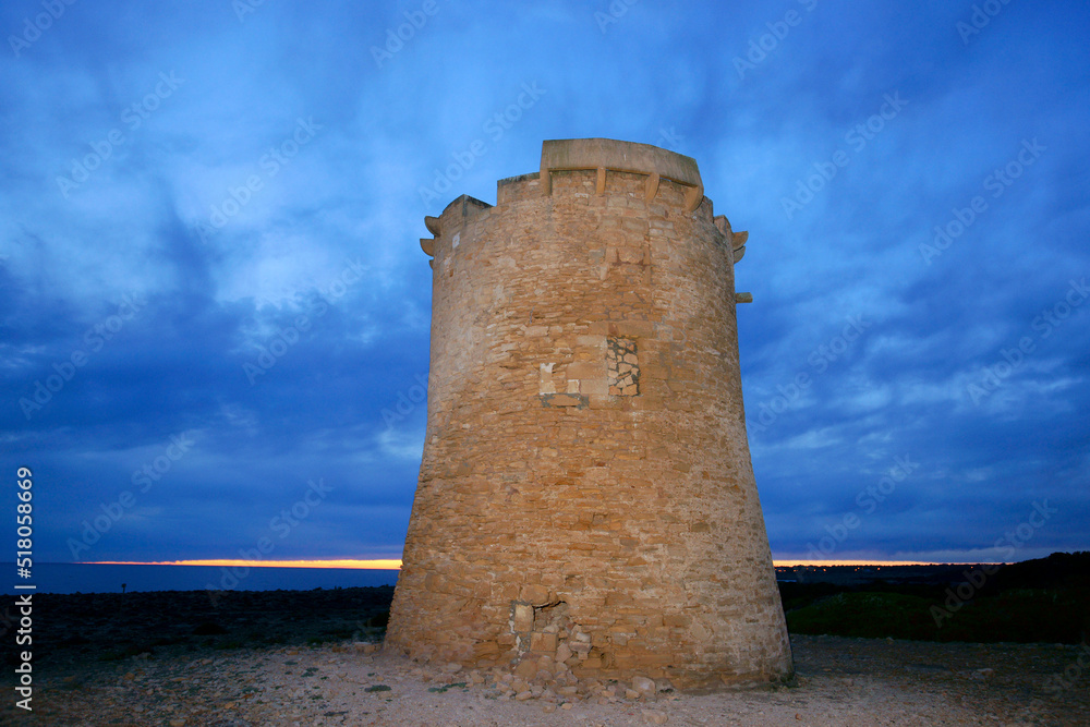 Torre de S'Estalella (a.1577). S'Estanyol. Llucmajor.Migjorn.Mallorca.Islas Baleares. España. Torre de S'Estalella (a.1577). S'Estanyol. Llucmajor.Migjorn.Mallorca.Islas Baleares. España.