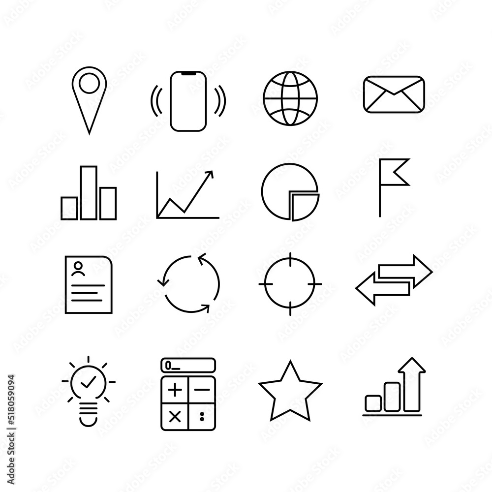 simple flat ui icons. icons on the topic of business,work, time management, goals and planning.flat linear vector icons. simple flat ui icons. icons on the topic of business,work, time management, goals and planning.flat linear vector icons.