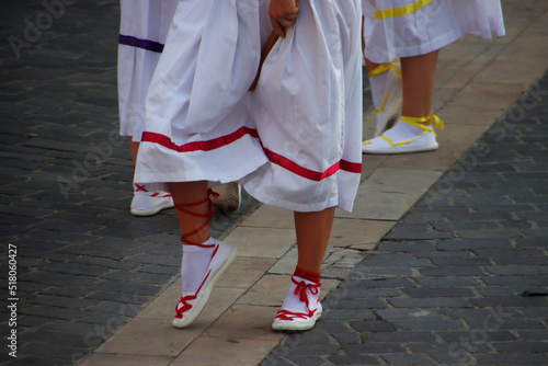 Basque folk street dance festival