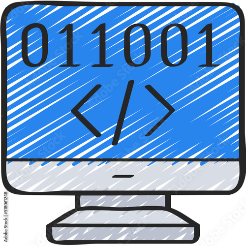 Computer Coding Icon