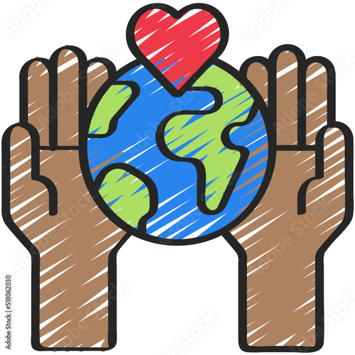 Give World Love Icon