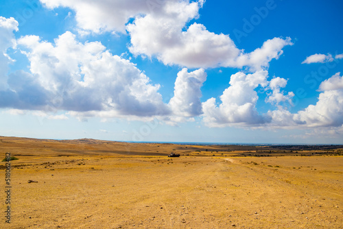 un paysage d  sertique en Tunisie  