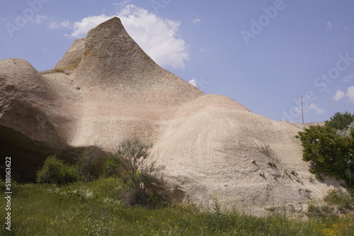 landscape with sky  cappadocia rock view mountain