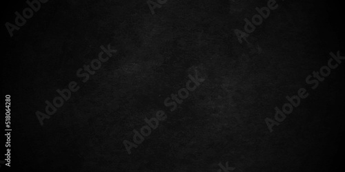 Dark black grunge textured concrete background. Panorama dark grey black slate background or texture. Vector black concrete texture. Stone wall background.	
