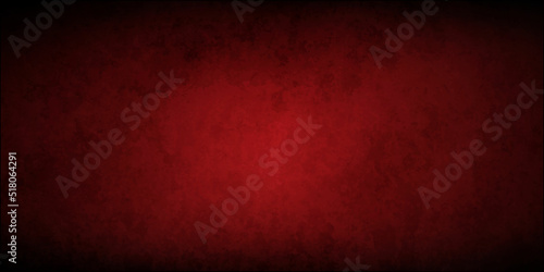 Red grunge abstract background texture black concrete wall, grunge halloween background with blood splash space on wall, red horror wall background, dark slate back background toned classic red color.
