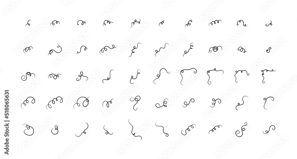 Swirl flourish abstract decoration element. Swirl flourish abstract decoration element.