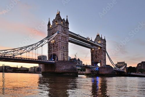 Tower Bridge in London  England .