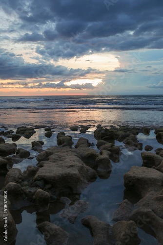 sunset over the ocean