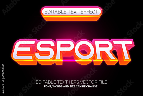 colorfull esport Text Effect