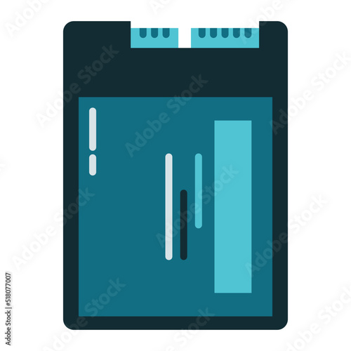 ssd storage icon with transparent background